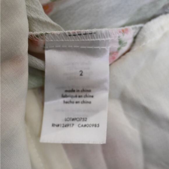 We Wore What Womens 2 Puff Sleeve Midi Dress in Rosewood Multi NEW - Picture 10 of 12